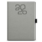 Denní diář 2026 David Fabric A5 - šedá