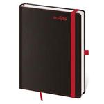 Denní diář A5 2026 Black Red 