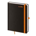Denný diár A5 2025 Black Orange 