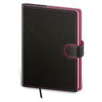 Denný diár A5 2026 Flip - antracit/magenta