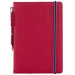 Diár AMOS týždenný A5 2026  - červená/modrá gumička