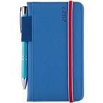 Diár AMOS týždenný vreckový 2027 slovenský - modrá/červená gumička