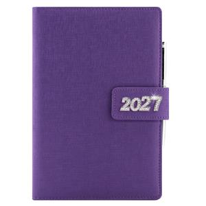 Diár BRILIANT denný A5 2027 slovenský - fialová