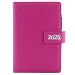 Diár BRILIANT týždenný A5 2026  - ružová