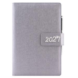 Diár BRILIANT týždenný A5 2027 slovenský - strieborná