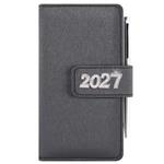 Diár BRILIANT týždenný vreckový 2027 slovenský - čierna