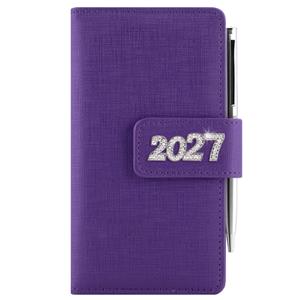 Diár BRILIANT týždenný vreckový 2027 slovenský - fialová