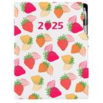 Diár DESIGN denný A4 2025 - Jahoda