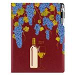 Diár DESIGN denný  A4 2027 český - bordová - Víno