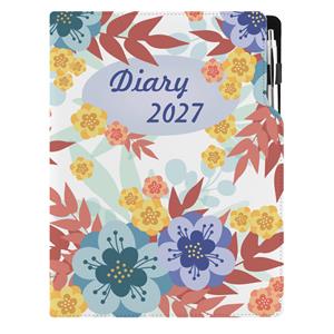 Diár DESIGN denný A4 2027 - Jesenné kvety