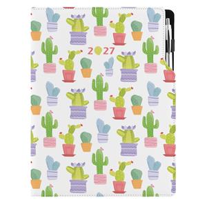Diár DESIGN denný A4 2027 - Kaktus