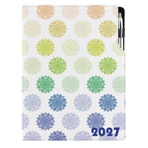 Diár DESIGN denný A4 2027 - Mandala farebná