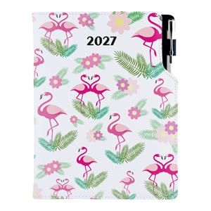 Diár DESIGN denný A5 2027 slovenský - Plameniak