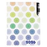Diár DESIGN denný B6 2026 - Mandala farebná