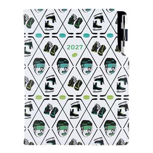 Diár DESIGN denný B6 2027 - Hokej