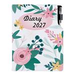 Diár DESIGN denný B6 2027 - Kvety