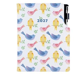 Diár DESIGN denný B6 2027 - Vtáky