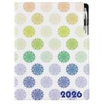 Diár DESIGN týždenný A4 2026 - Mandala farebná