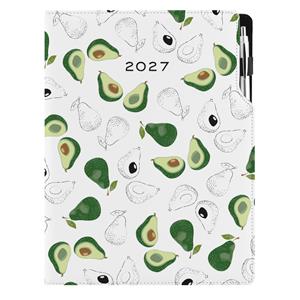Diár DESIGN týždenný A4 2027 - Avokádo