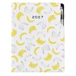 Diár DESIGN týždenný A4 2027 - Banán