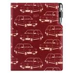 Diár DESIGN týždenný  A4 2027 český - bordová - Maluch