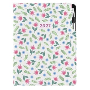 Diár DESIGN týždenný A4 2027 - Jarné kvety