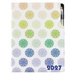Diár DESIGN týždenný A4 2027 - Mandala farebná