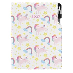 Diár DESIGN týždenný A4 2027 - Unicorn
