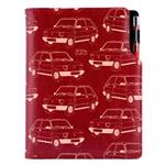 Diár DESIGN týždenný  A5 2026  - bordová - Maluch