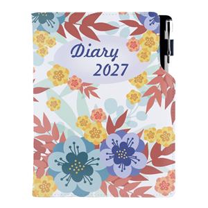 Diár DESIGN týždenný A5 2027 slovenský - Jesenné kvety