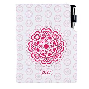 Diár DESIGN týždenný A5 2027 slovenský - Mandala červená