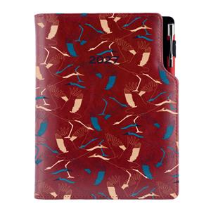 Diár DESIGN týždenný B5 2027 - bordová - Žeriav