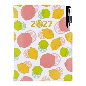Diár DESIGN týždenný B6 2027 - Citron