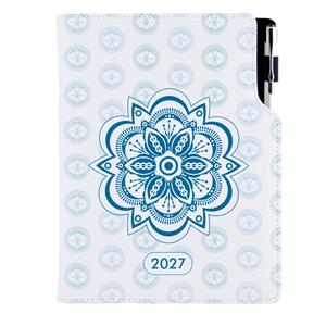 Diár DESIGN týždenný B6 2027 - Mandala modrá