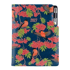 Diár DESIGN týždenný B6 2027 - modrá - Hýľ