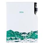 Diár DESIGN týždenný špeciál  A5 2026 český - biela - hory