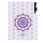 Diár DESIGN týždenný špeciál A5 2027 - Mandala fialová