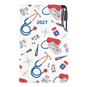 Diár DESIGN týždenný vreckový 2027 český - Doktor