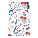 Diár DESIGN týždenný vreckový 2027 slovenský - Doktor