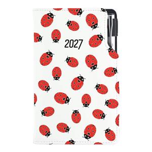 Diár DESIGN týždenný vreckový 2027 slovenský - Lienka