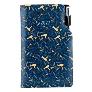 Diár DESIGN týždenný vreckový 2027 slovenský - modrá - Kaderník