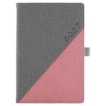Diár DIEGO denný A5 2027 slovenský - sivá/růžová