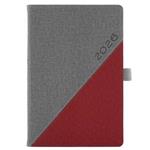 Diár DIEGO týždenný A5 2026  - sivá/červená