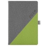 Diár DIEGO týždenný A5 2026  - sivá/zelená