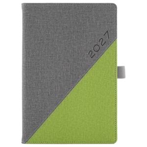 Diár DIEGO týždenný A5 2027 slovenský - sivá/zelená