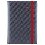 Diár ELASTIC denný B6 2027 - grafit/červená gumička