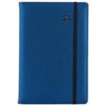 Diár ELASTIC denný B6 2027 - modrá/čierna gumička