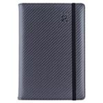 Diár ELASTIC týždenný A5 2026  - grafit/čierna gumička