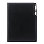 Diár GEP s perom denný A4 2027 - čierna/čierne vnútro