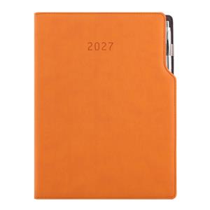 Diár GEP s perom denný A4 2027 - oranžová